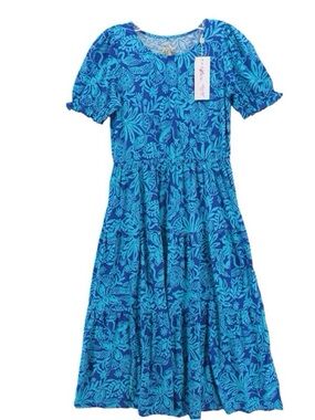 NWT Lilly Pulitzer Girls Dean Mindi Dress Jungle Oasis